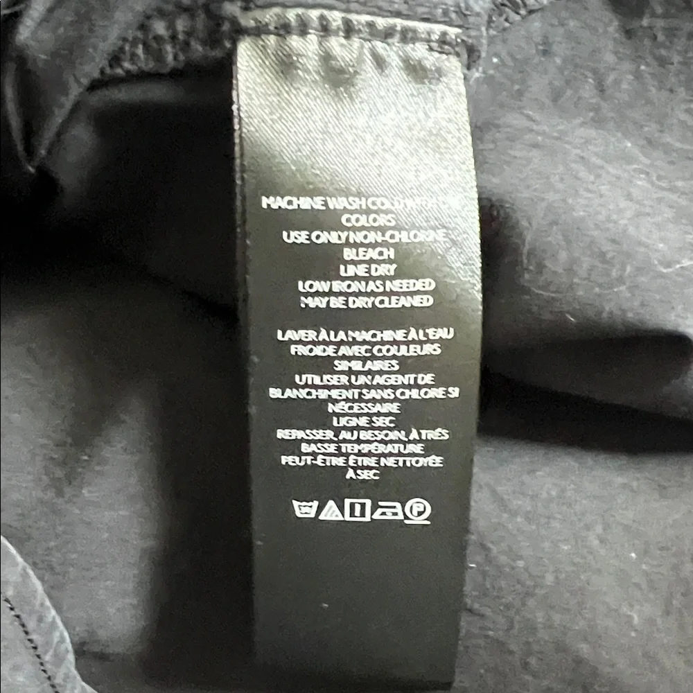Anthropologie puff sleeve Embroidered Black Top sz LP - Picture 7 of 9